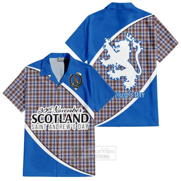 Boswell Family Crest Tartan Hawaiian Shirt Celebrate Saint Andrew's Day in Style Kid - Tartan Vibes Clothing