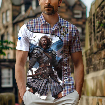 Boswell Crest Tartan Hawaiian Shirt Inspired by the Freedom of Scottish Warrior Kid - Tartan Vibes Clothing
