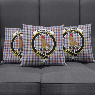 Boswell Tartan Pillow Cover with Family Crest Rectangle Pillow Cover 51*91cm - Tartan Vibes Clothing
