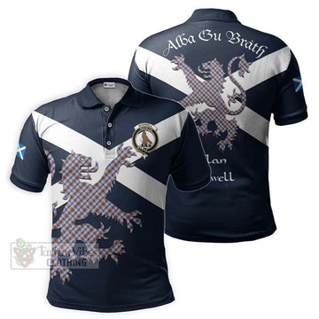 Boswell Tartan Lion Rampant Polo Shirt Proudly Display Your Heritage with Alba Gu Brath and Clan Name Kid - Tartan Vibes Clothing