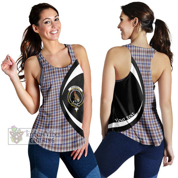 Boswell Tartan Women's Racerback Tanks with Family Crest Circle Style 4XL - Tartan Vibes Clothing
