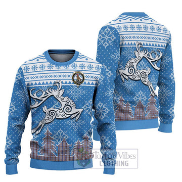 Boswell Clan Christmas Ugly Sweater Celtic Reindeer Style Unisex - Tartan Vibes Clothing