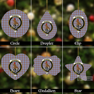 Boswell Tartan Christmas Aluminium Ornament with Family Crest Aluminium - Tartan Vibes Clothing