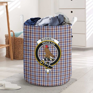 Boswell Tartan Laundry Basket with Family Crest One Size - Tartan Vibes Clothing