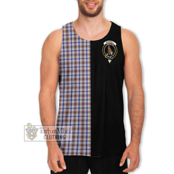Boswell Tartan Men's Tank Top with Family Crest and Half Of Me Style Men - Tartan Vibes Clothing