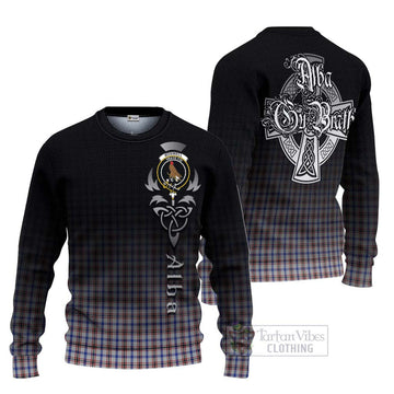 Boswell Tartan Ugly Sweater Featuring Alba Gu Brath Family Crest Celtic Inspired Unisex - Tartan Vibes Clothing