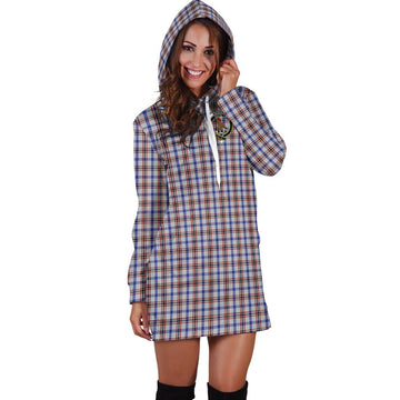 Boswell Tartan Hoodie Dress with Family Crest - Tartan Vibes Clothing