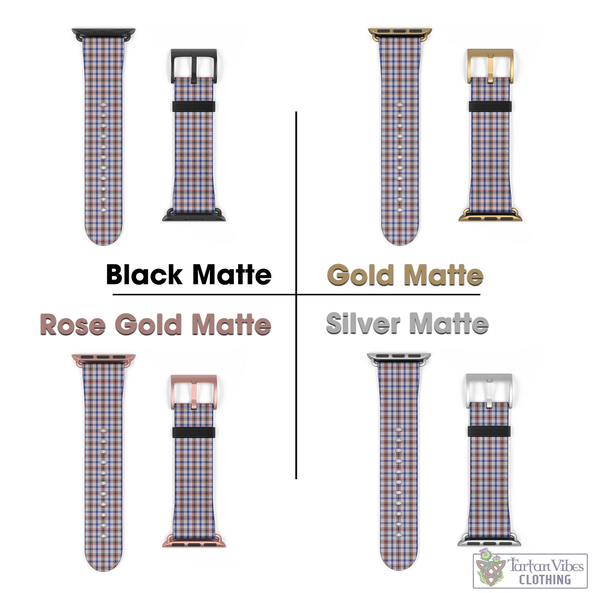 Boswell Tartan Watch Band 42 - 45 mm - Tartan Vibes Clothing