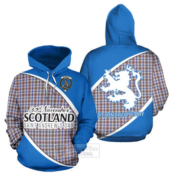 Boswell Family Crest Tartan Hoodie Celebrate Saint Andrew's Day in Style Zip Hoodie - Tartan Vibes Clothing