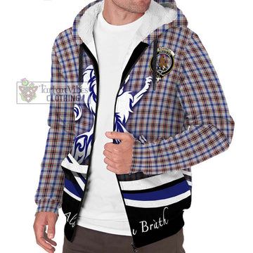Boswell Tartan Sherpa Hoodie with Alba Gu Brath Regal Lion Emblem Unisex S - Tartan Vibes Clothing