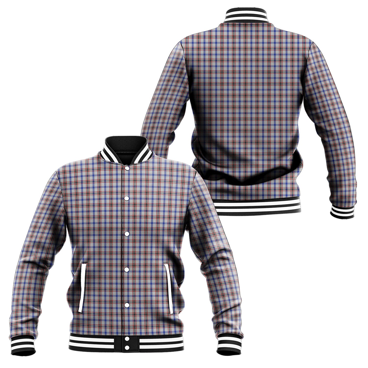 Boswell Tartan Baseball Jacket Unisex - Tartan Vibes Clothing