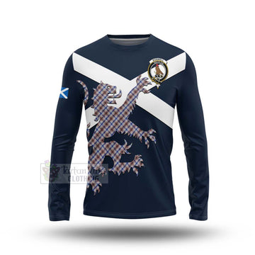 Boswell Tartan Lion Rampant Long Sleeve T-Shirt Proudly Display Your Heritage with Alba Gu Brath and Clan Name Unisex - Tartan Vibes Clothing