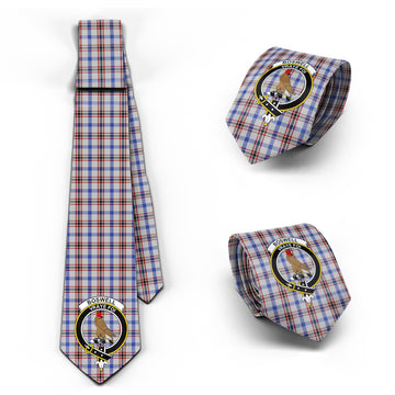 Boswell Tartan Classic Necktie with Family Crest