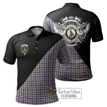 Boswell Tartan Polo Shirt with Family Crest and Military Logo Style Kid - Tartan Vibes Clothing