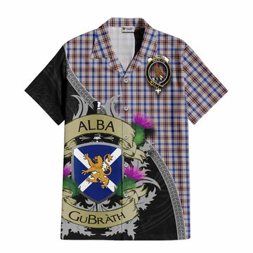 Boswell Tartan Family Crest Hawaiian Shirt Lion Rampant Royal Thistle Shield Celtic Inspired Kid - Tartan Vibes Clothing