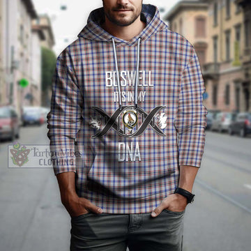 Boswell Tartan Hoodie with Family Crest DNA In Me Style Pullover Hoodie - Tartan Vibes Clothing
