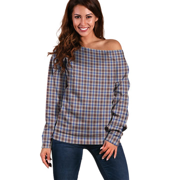 Boswell Tartan Off Shoulder Women Sweater Women - Tartan Vibes Clothing