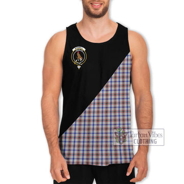 Boswell Tartan Men's Tank Top with Family Crest and Military Logo Style Men - Tartan Vibes Clothing
