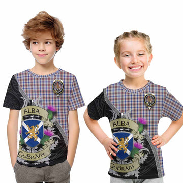 Boswell Tartan Family Crest Kid T-Shirt Lion Rampant Royal Thistle Shield Celtic Inspired Youth XL Size14 - Tartan Vibes Clothing