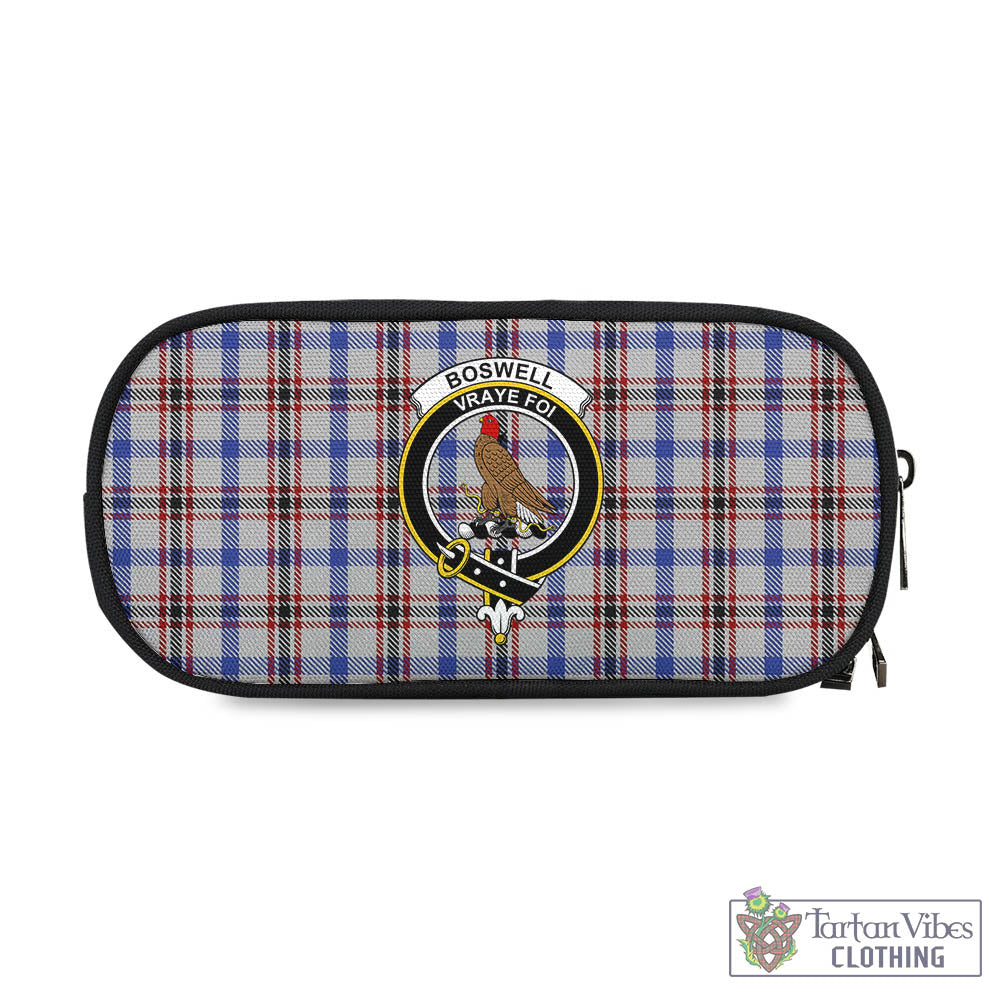 Boswell Tartan Pen and Pencil Case with Family Crest One Size 4.13*8.74 inch - Tartan Vibes Clothing