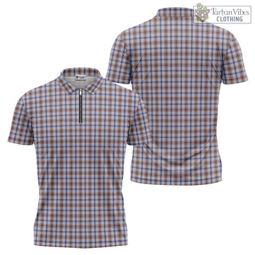 Boswell Tartan Zipper Polo Shirt Unisex - Tartan Vibes Clothing