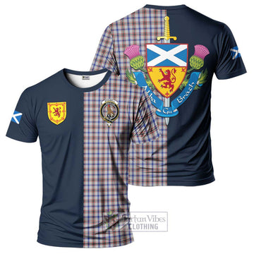 Boswell Tartan T-Shirt Alba with Scottish Lion Royal Arm Half Style Kid's Shirt - Tartan Vibes Clothing