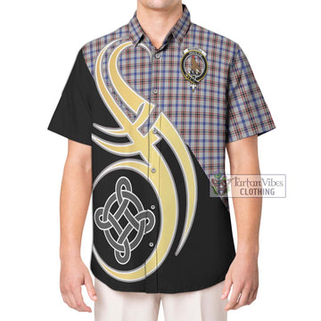 Boswell Tartan Hawaiian Shirt with Family Crest and Celtic Symbol Style Kid - Tartan Vibes Clothing