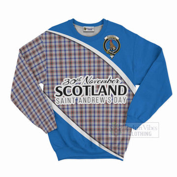 Boswell Family Crest Tartan Sweatshirt Celebrate Saint Andrew's Day in Style Unisex - Tartan Vibes Clothing