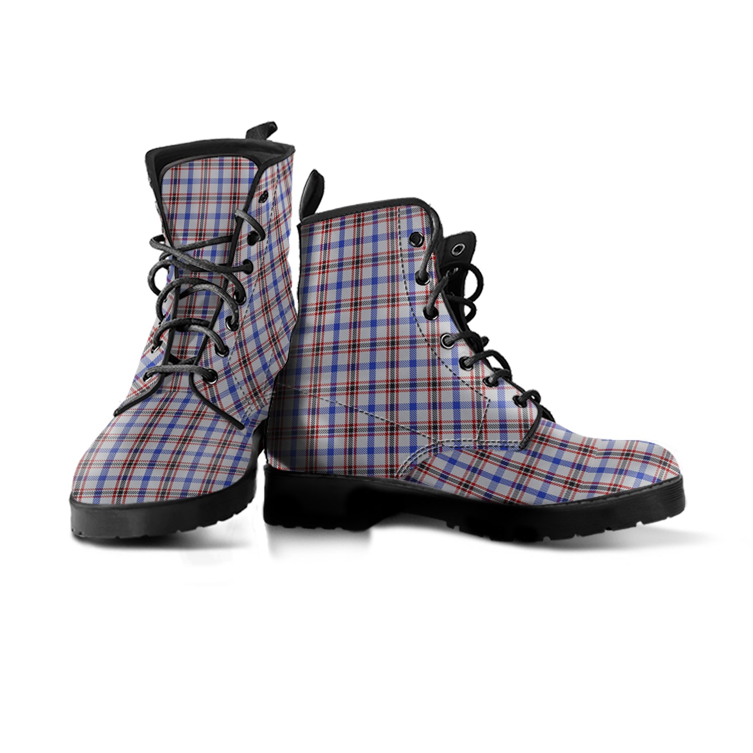Boswell Tartan Leather Boots Men' Boots - Tartan Vibes Clothing