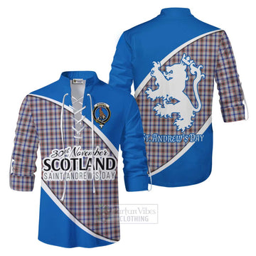 Boswell Family Crest Tartan Ghillie Kilt Shirt Celebrate Saint Andrew's Day in Style Men - Tartan Vibes Clothing