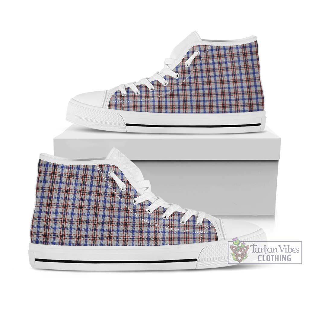 Boswell Tartan High Top Shoes Kid High Top - White Sole - Tartan Vibes Clothing
