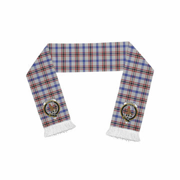 Tartan Vibes Clothing Boswell Tartan Ruffneck Scarf with Family Crest