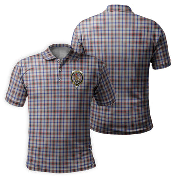 Boswell Tartan Men's Polo Shirt with Family Crest - Tartanvibesclothing