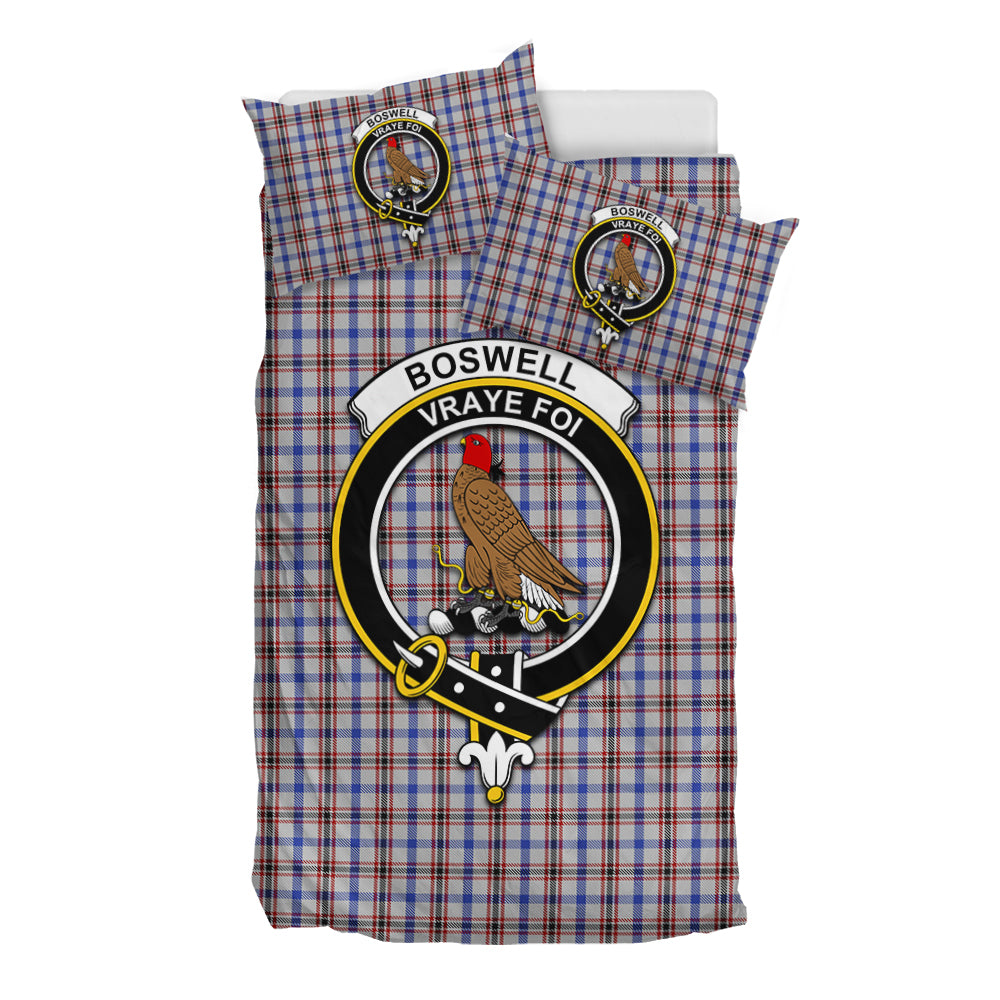 Boswell Tartan Bedding Set with Family Crest - Tartan Vibes Clothing