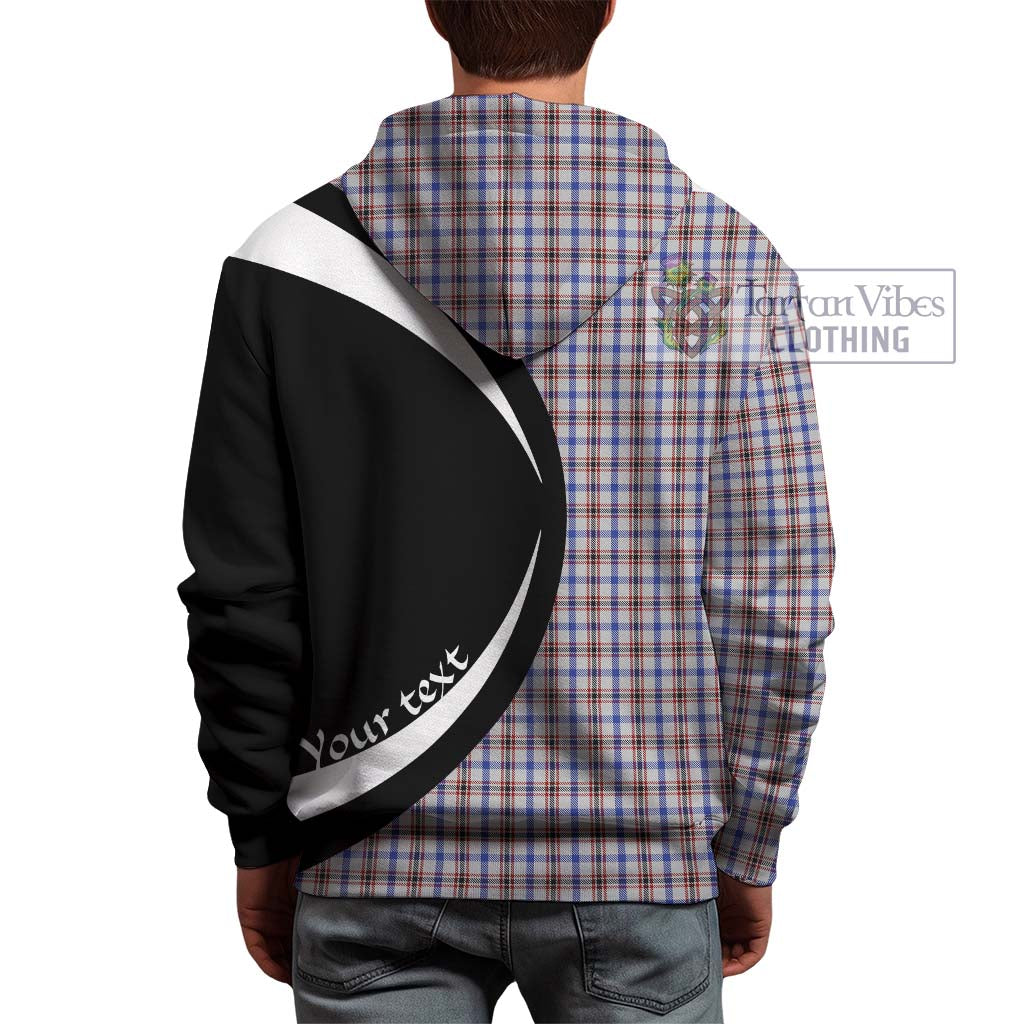 Boswell Tartan Hoodie with Family Crest Circle Style - Tartan Vibes Clothing