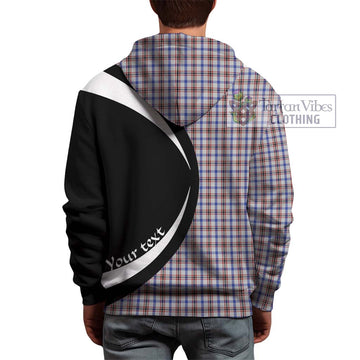 Boswell Tartan Hoodie with Family Crest Circle Style - Tartan Vibes Clothing