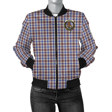 Boswell Tartan Bomber Jacket with Family Crest