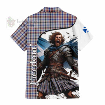 Boswell Crest Tartan Hawaiian Shirt Inspired by the Freedom of Scottish Warrior - Tartan Vibes Clothing