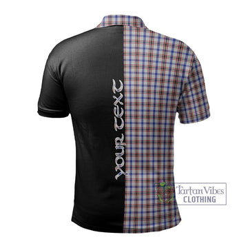 Boswell Tartan Polo Shirt with Family Crest and Half Of Me Style - Tartan Vibes Clothing