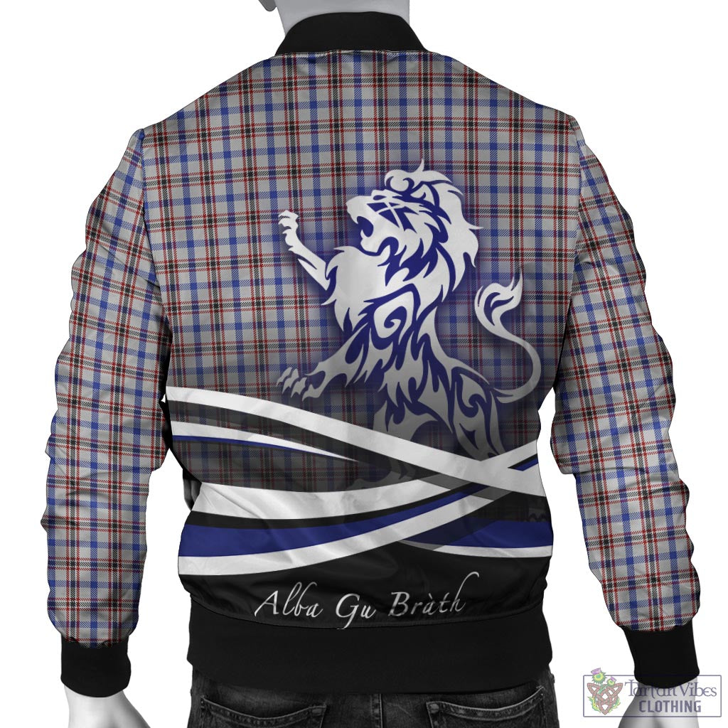 Boswell Tartan Bomber Jacket with Alba Gu Brath Regal Lion Emblem - Tartan Vibes Clothing