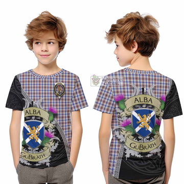 Boswell Tartan Family Crest Kid T-Shirt Lion Rampant Royal Thistle Shield Celtic Inspired - Tartan Vibes Clothing