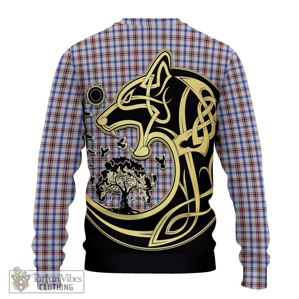Boswell Tartan Ugly Sweater with Family Crest Celtic Wolf Style - Tartan Vibes Clothing