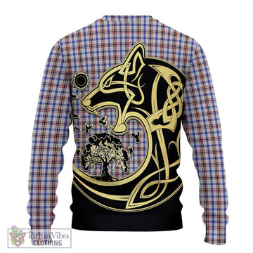 Boswell Tartan Ugly Sweater with Family Crest Celtic Wolf Style - Tartan Vibes Clothing