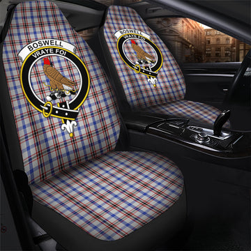 Boswell Tartan Car Seat Cover with Family Crest - Tartan Vibes Clothing