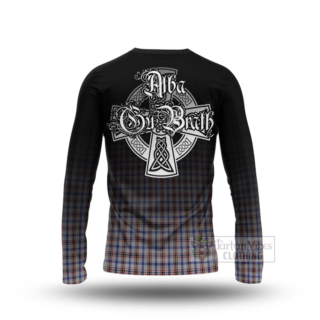 Boswell Tartan Long Sleeve T-Shirt Featuring Alba Gu Brath Family Crest Celtic Inspired - Tartan Vibes Clothing