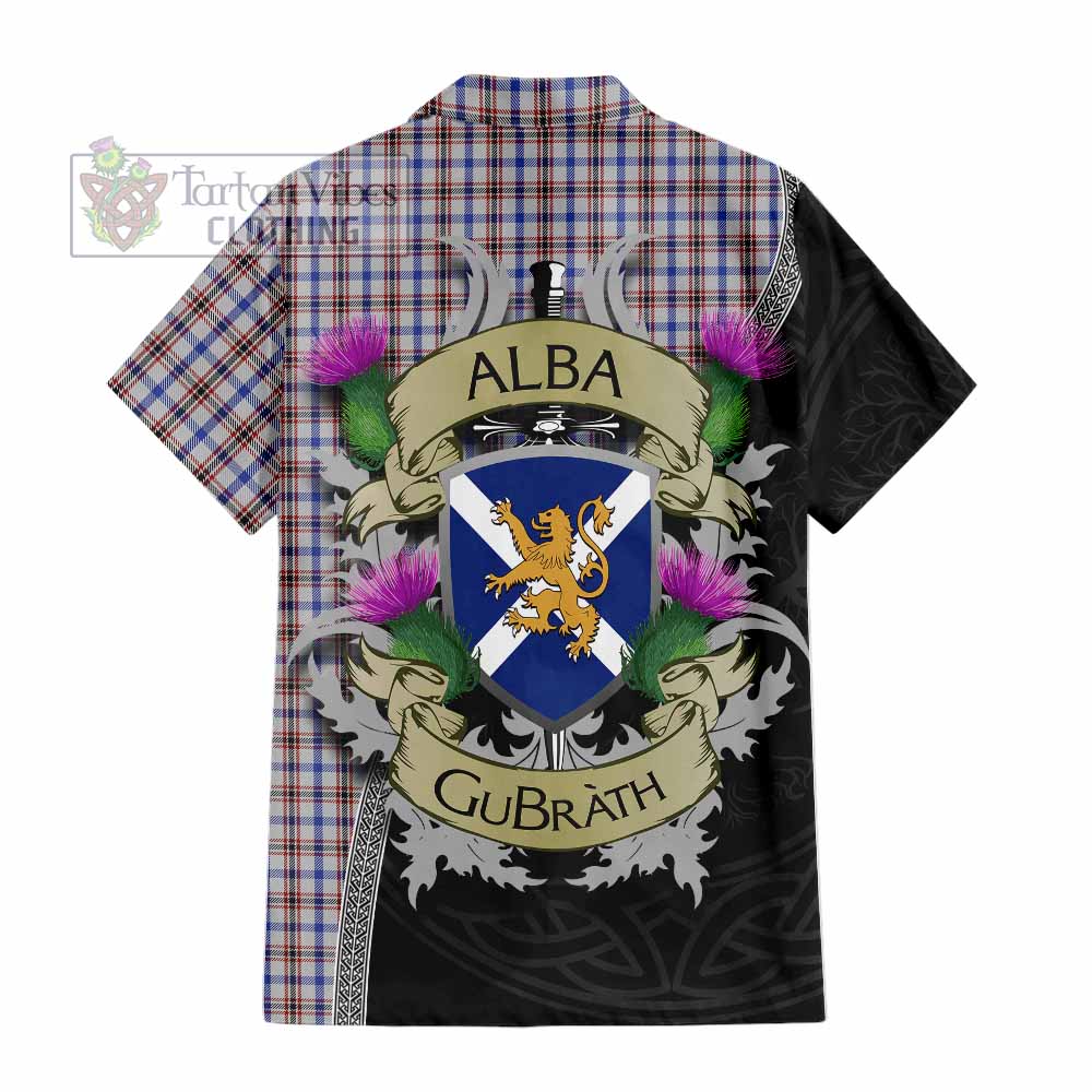 Boswell Tartan Family Crest Hawaiian Shirt Lion Rampant Royal Thistle Shield Celtic Inspired - Tartan Vibes Clothing