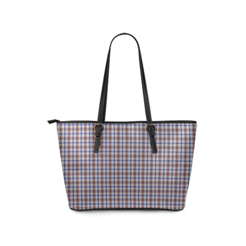 Boswell Tartan Leather Tote Bag - Tartan Vibes Clothing
