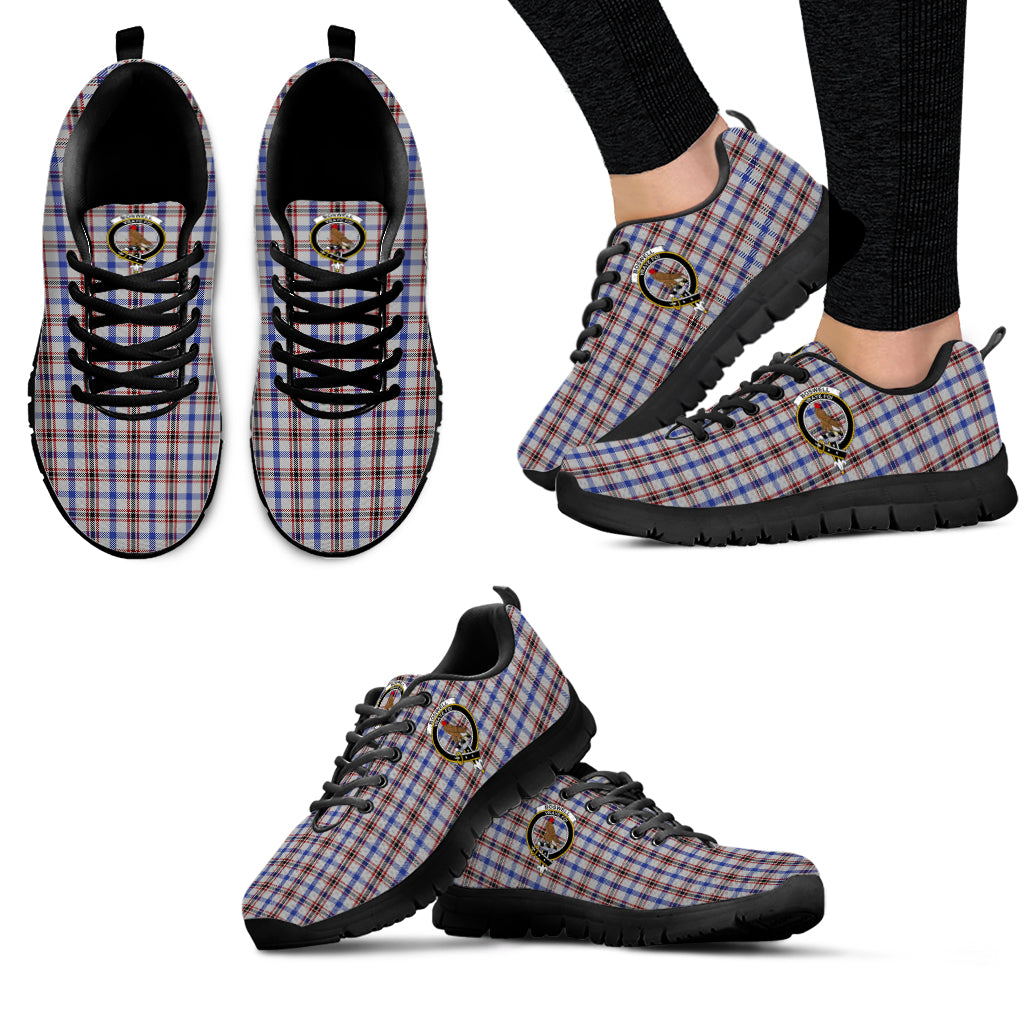 Boswell Tartan Sneakers with Family Crest - Tartan Vibes Clothing