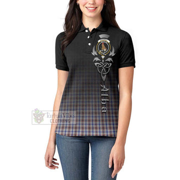 Boswell Tartan Women's Polo Shirt Featuring Alba Gu Brath Family Crest Celtic Inspired - Tartan Vibes Clothing