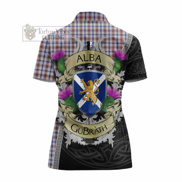 Boswell Tartan Family Crest Women's Polo Shirt Lion Rampant Royal Thistle Shield Celtic Inspired - Tartan Vibes Clothing